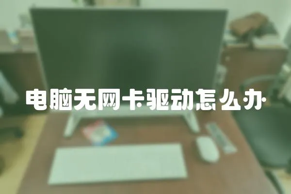 電腦無網卡驅動怎么辦