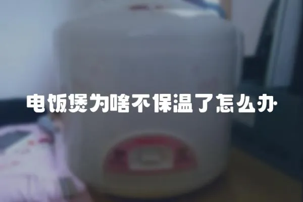 電飯煲為啥不保溫了怎么辦
