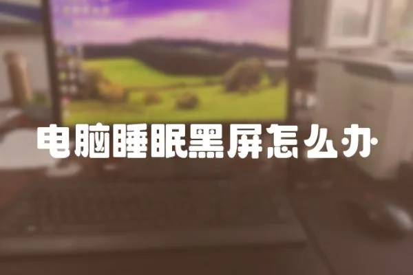 電腦睡眠黑屏怎么辦
