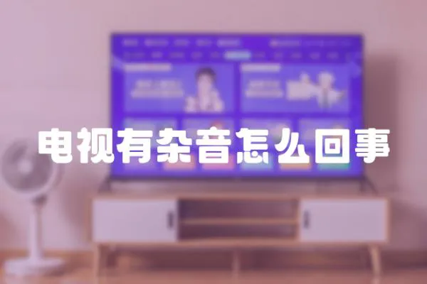 電視有雜音怎么回事
