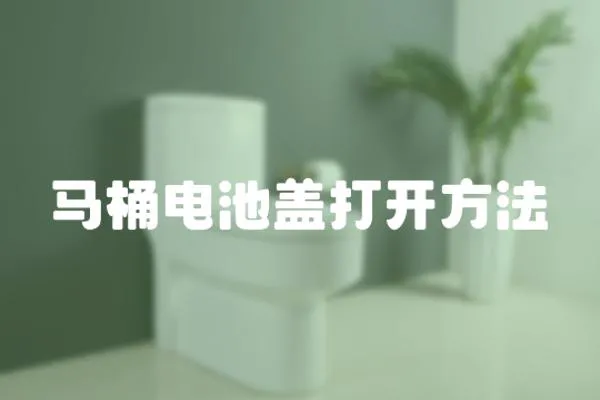 馬桶電池蓋打開方法