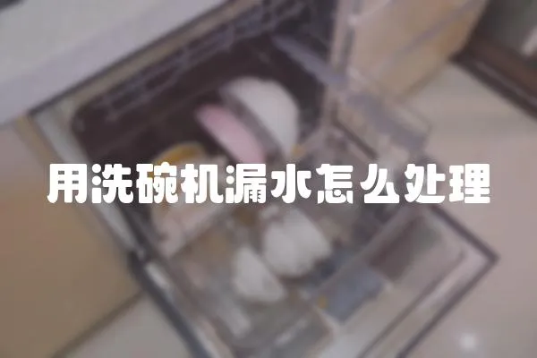 用洗碗機漏水怎么處理