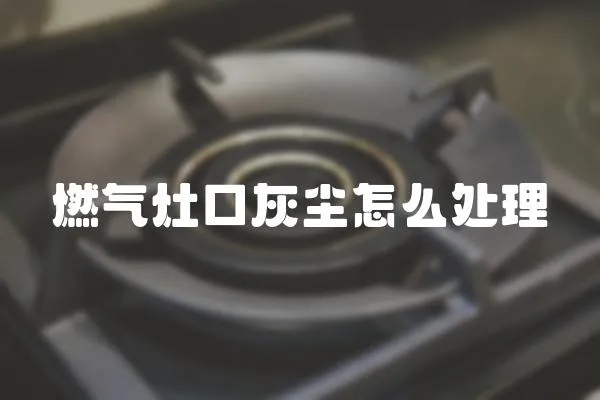 燃氣灶口灰塵怎么處理