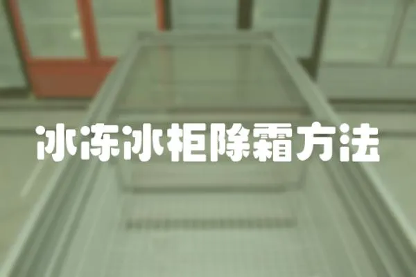 冰凍冰柜除霜方法