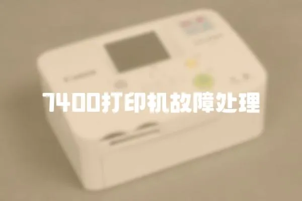 7400打印機故障處理
