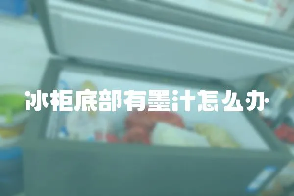 冰柜底部有墨汁怎么辦