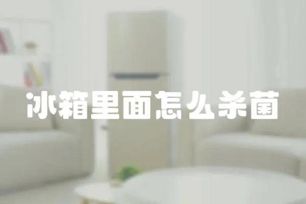 冰箱里面怎么殺菌