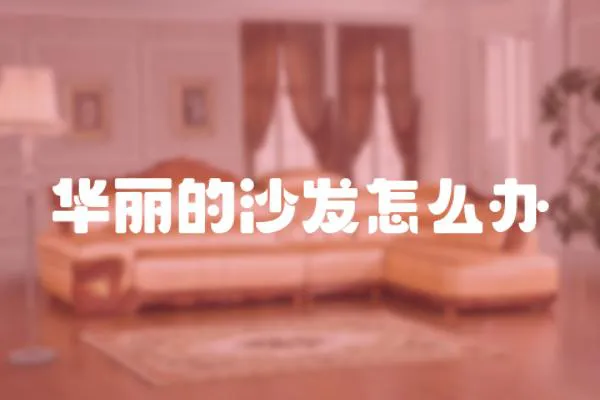 華麗的沙發怎么辦