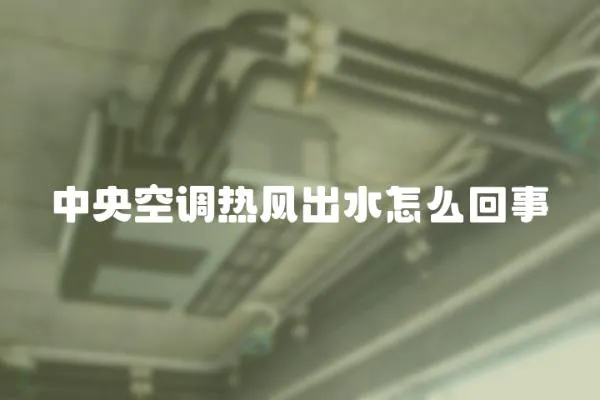 中央空調(diào)熱風出水怎么回事