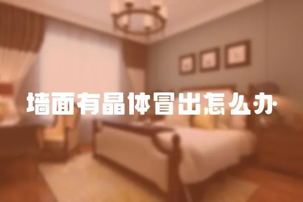 墻面有晶體冒出怎么辦