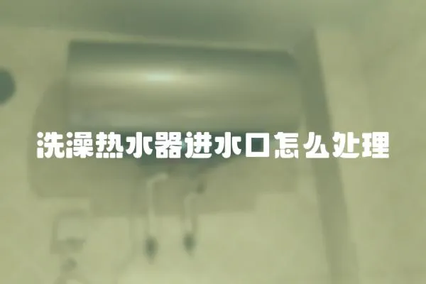 洗澡熱水器進水口怎么處理