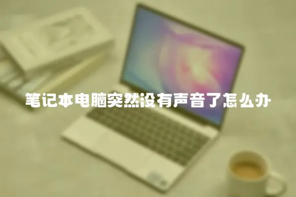 筆記本電腦突然沒有聲音了怎么辦