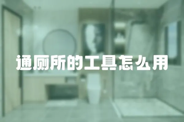 通廁所的工具怎么用