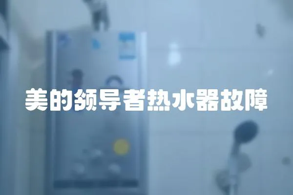 美的領導者熱水器故障