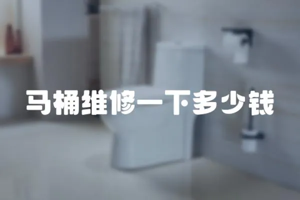 馬桶維修一下多少錢