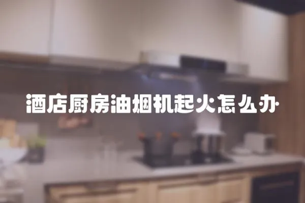酒店廚房油煙機起火怎么辦