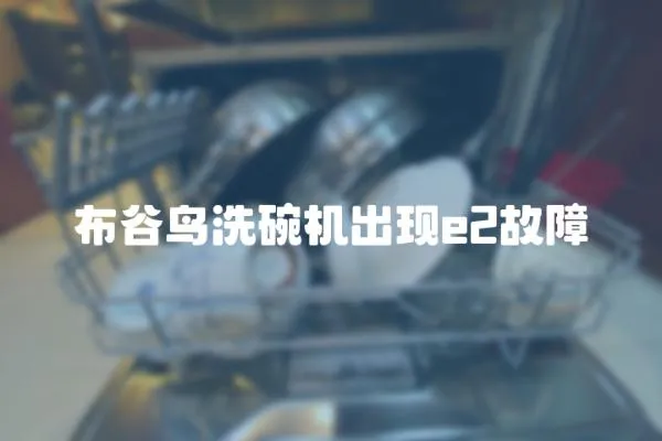 布谷鳥洗碗機出現e2故障