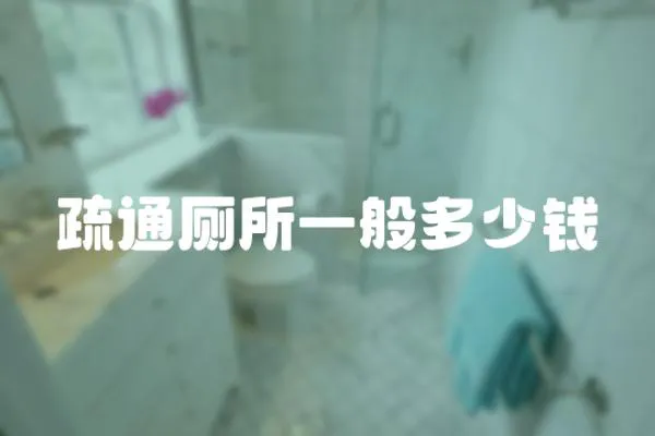 疏通廁所一般多少錢