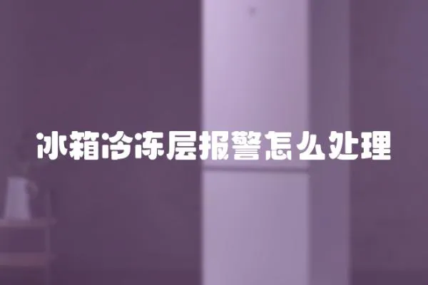 冰箱冷凍層報警怎么處理