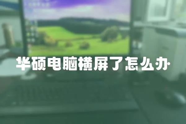 華碩電腦橫屏了怎么辦