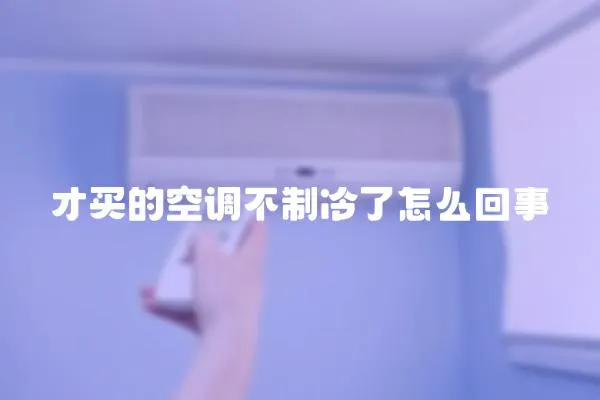 才買的空調不制冷了怎么回事