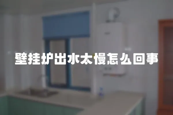 壁掛爐出水太慢怎么回事