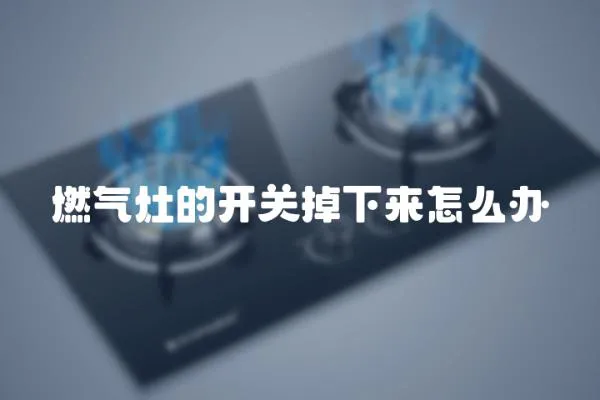 燃氣灶的開關掉下來怎么辦