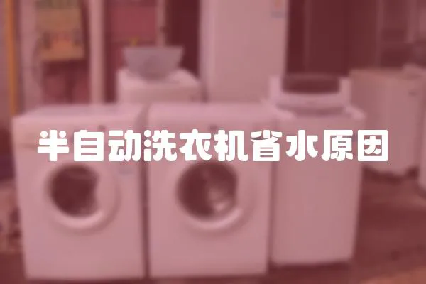 半自動洗衣機省水原因