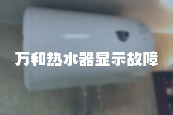 萬和熱水器顯示故障