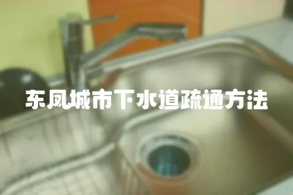 東鳳城市下水道疏通方法