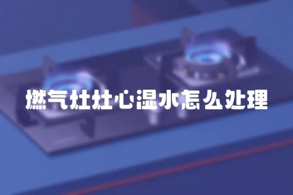 燃氣灶灶心濕水怎么處理