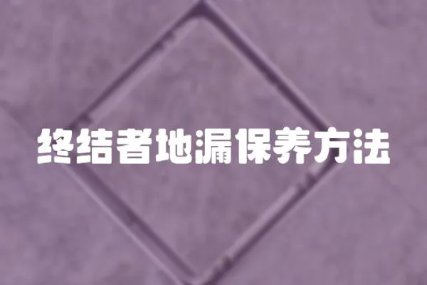 終結(jié)者地漏保養(yǎng)方法
