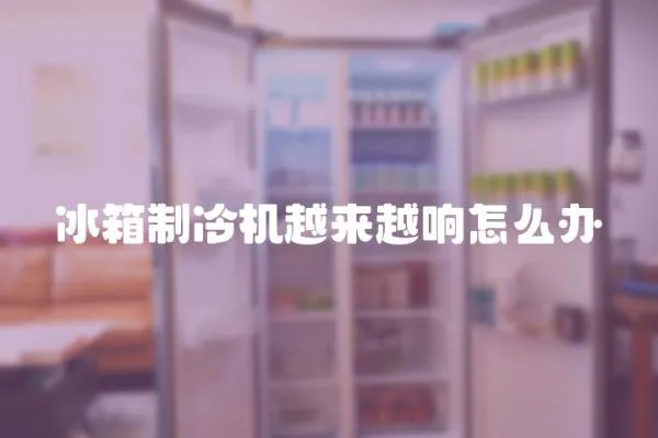 冰箱制冷機(jī)越來越響怎么辦