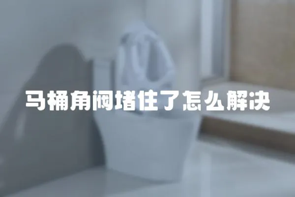 馬桶角閥堵住了怎么解決