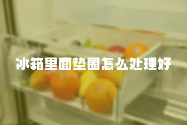 冰箱里面墊圈怎么處理好