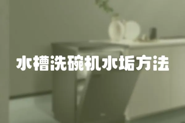 水槽洗碗機(jī)水垢方法