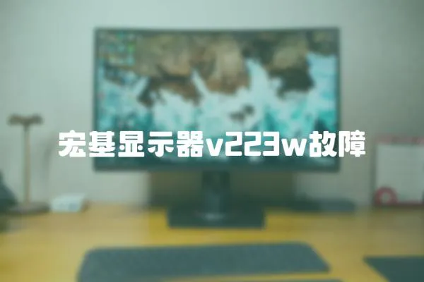 宏基顯示器v223w故障