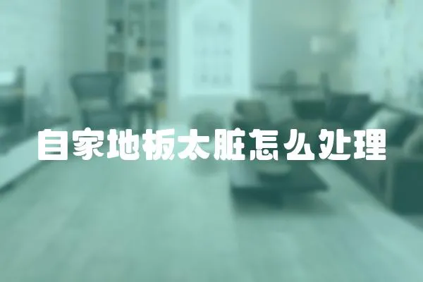 自家地板太臟怎么處理