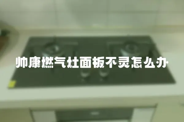 帥康燃氣灶面板不靈怎么辦