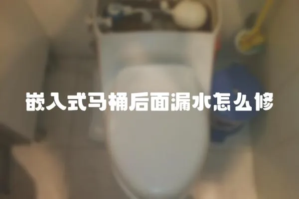 嵌入式馬桶后面漏水怎么修