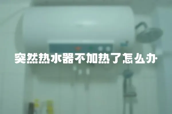 突然熱水器不加熱了怎么辦
