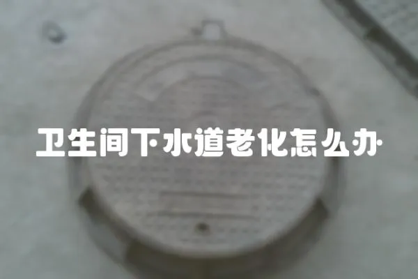 衛生間下水道老化怎么辦