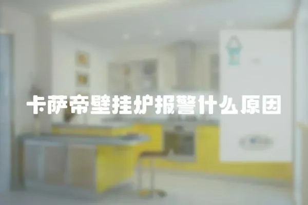卡薩帝壁掛爐報警什么原因