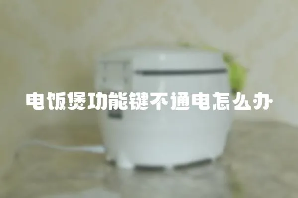 電飯煲功能鍵不通電怎么辦