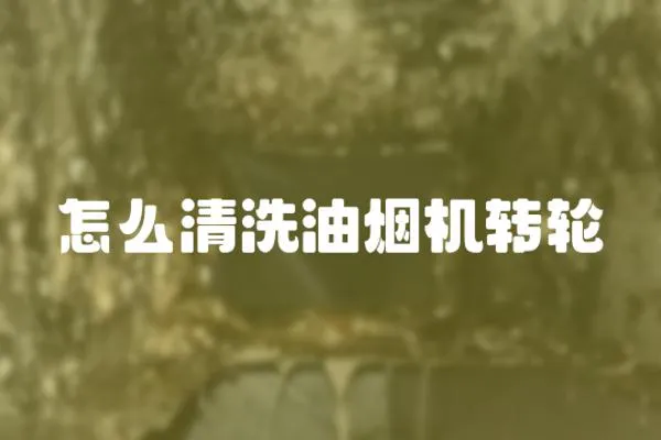 怎么清洗油煙機轉輪