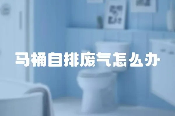 馬桶自排廢氣怎么辦