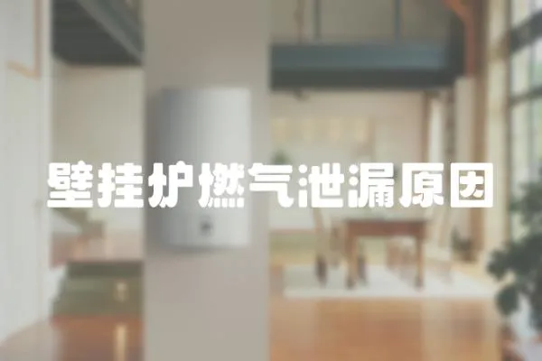 壁掛爐燃氣泄漏原因