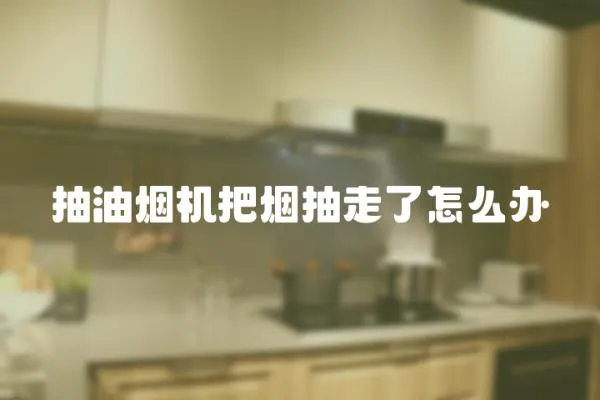 抽油煙機把煙抽走了怎么辦