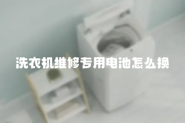 洗衣機維修專用電池怎么換