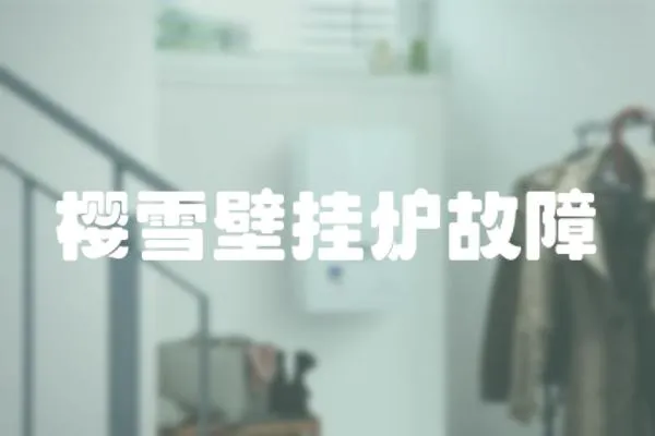 櫻雪壁掛爐故障